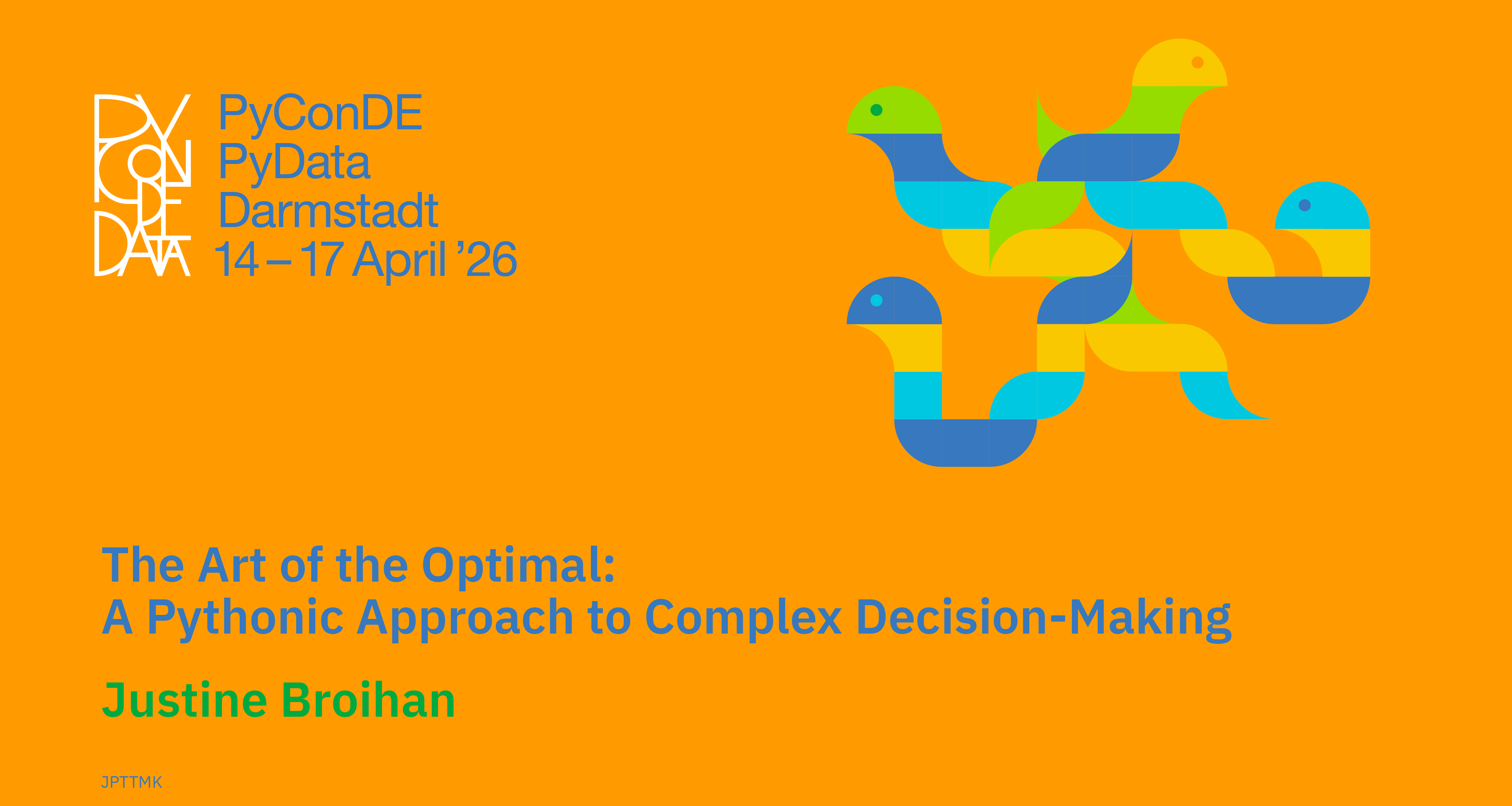Social card for talk: The Art of the Optimal: A Pythonic Approach to Complex Decision-Making